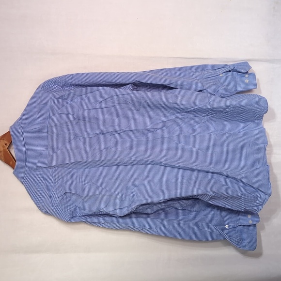 Tommy Hilfiger Blue White Gingham Long Sleeve Button Up Size Extra Large - Picture 6 of 6